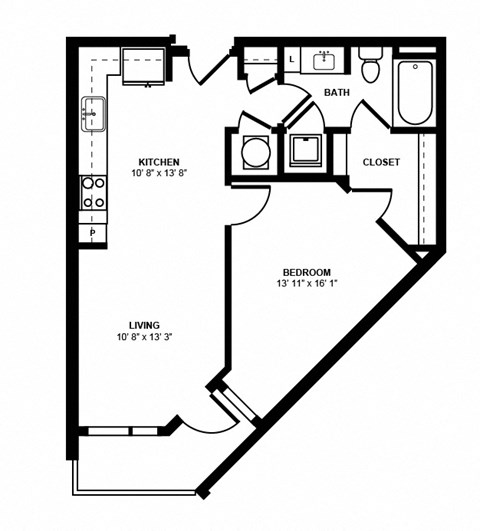 A1H_1 BD 1 Bath_660sqft.